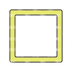 Alternative view of Square Open Ornament 4"