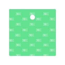 Alternative view of Square Center Hole 3" (White Acrylic)