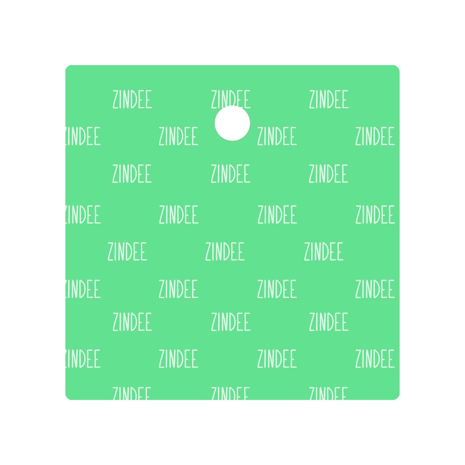 Alternative view of Square Center Hole 3" (White Acrylic)