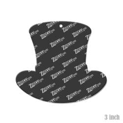 Alternative view of St. Patty's Hat – Acrylic Keychain Blank (3") | Optional Sticker or UV DTF