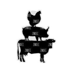 Stacked Farm Animals Acrylic Blank- Sticker- UV DTF (1.5 inch)