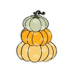 Stacked Pumpkins – Acrylic Keychain Blank (2.5") | Optional Sticker or UV DTF