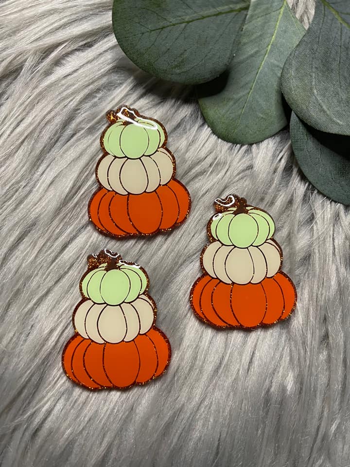 Stacked Pumpkins Acrylic Blank- Sticker- UV DTF (2 inch) NO HOLE - Image 5