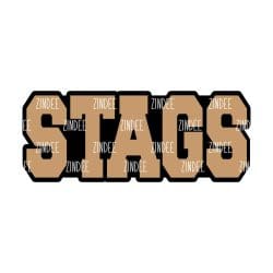 Alternative view of Stags (word) acrylic blank (3 inch) (5 piece minimum)