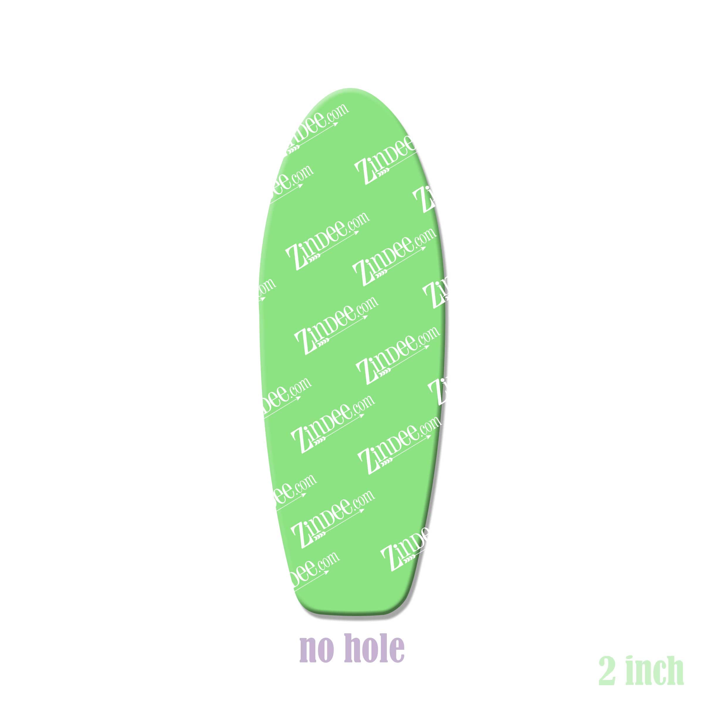 Stand Up Paddle Board acrylic blank (2 inch) NO HOLE (5 piece minimum)