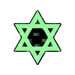 Star of David – Acrylic Keychain Blank (3") | Optional Sticker or UV DTF