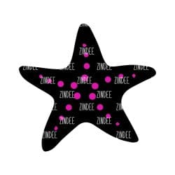 Starfish – Acrylic Badge Reel Blank (2") No Hole | Optional Sticker or UV DTF