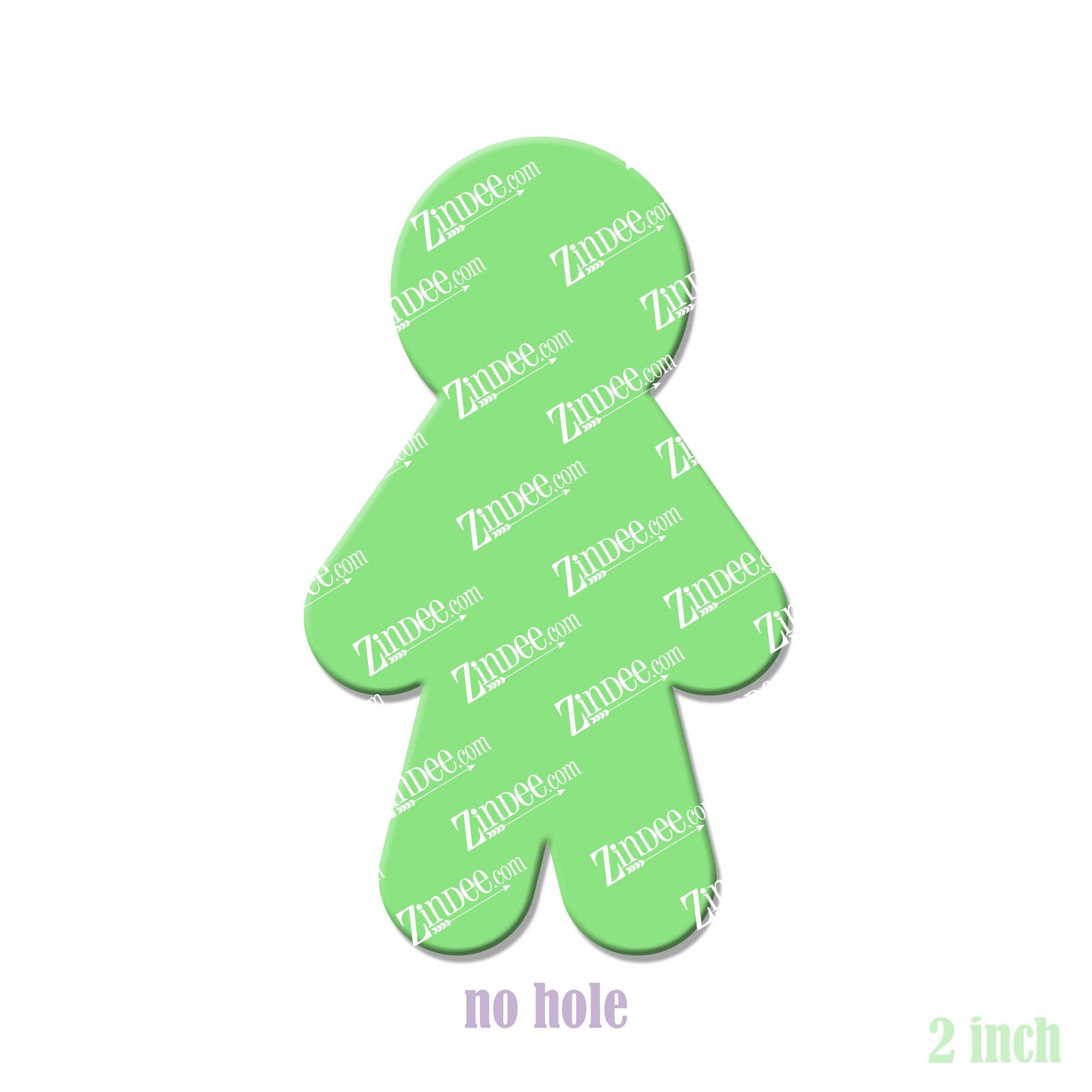 Stick Person acrylic blank (2 inch) NO HOLE (5 piece minimum)