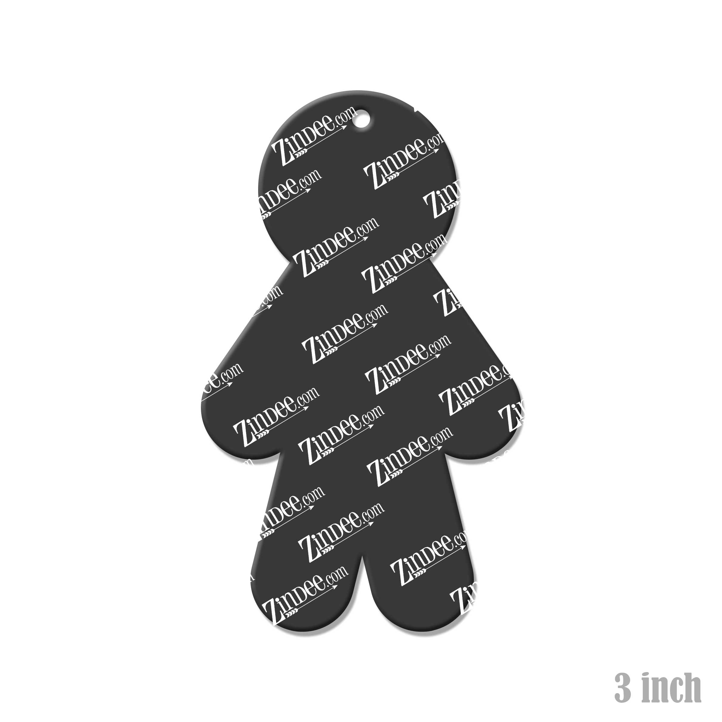 Stick Person acrylic blank (3 inch) (5 piece minimum)