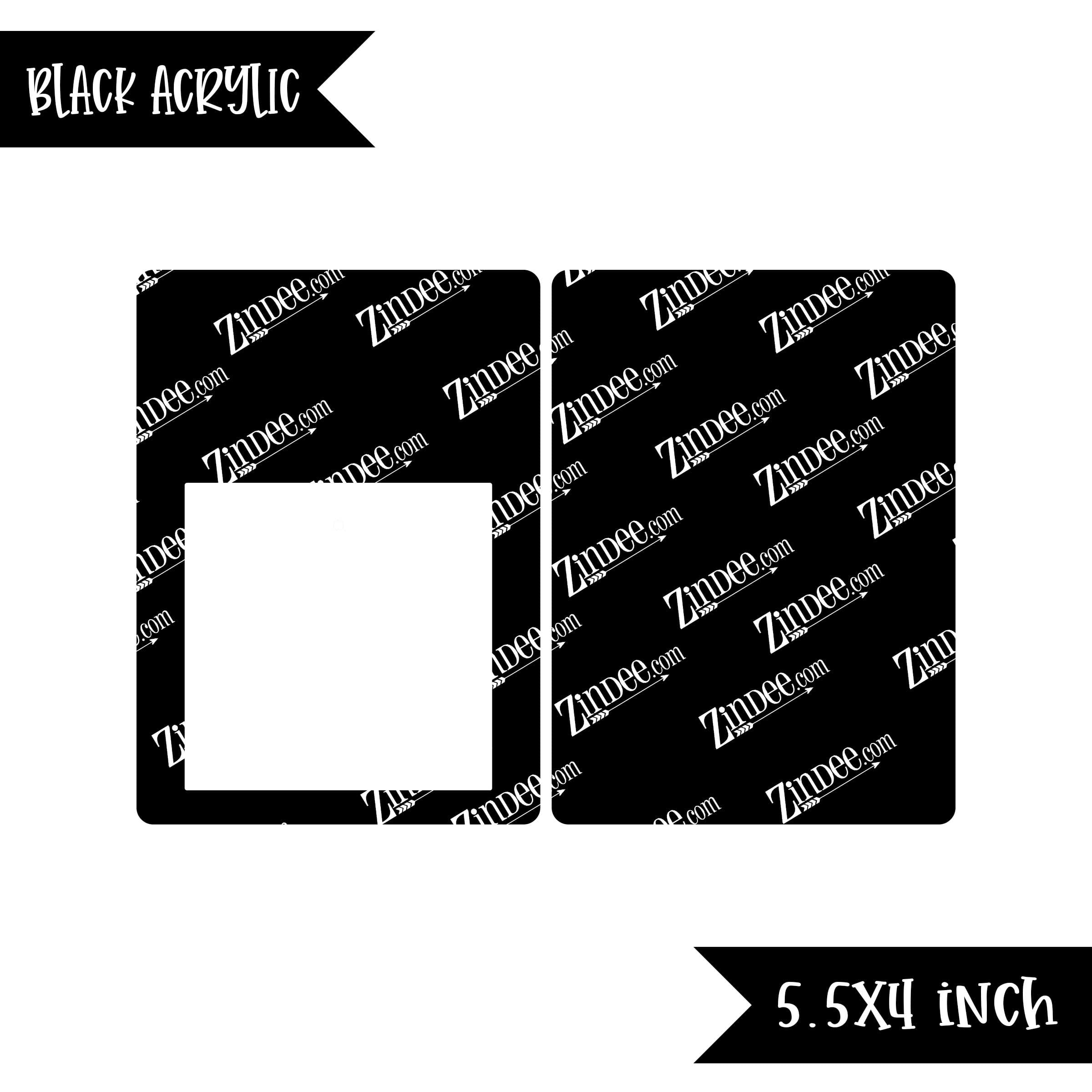 Sticky Note Holder (Small Version) (Black Acrylic)