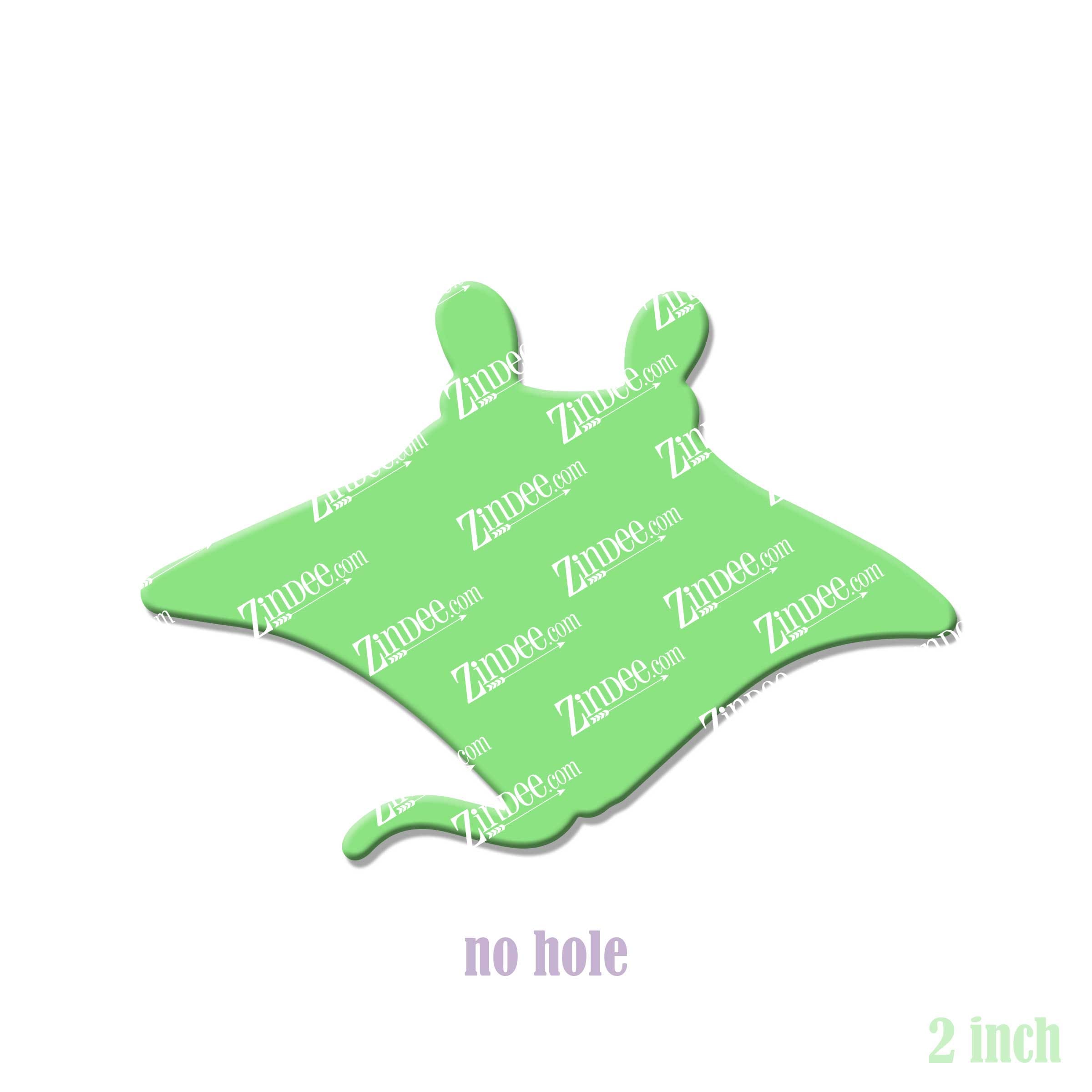 Stingray acrylic blank (2 inch) NO HOLE