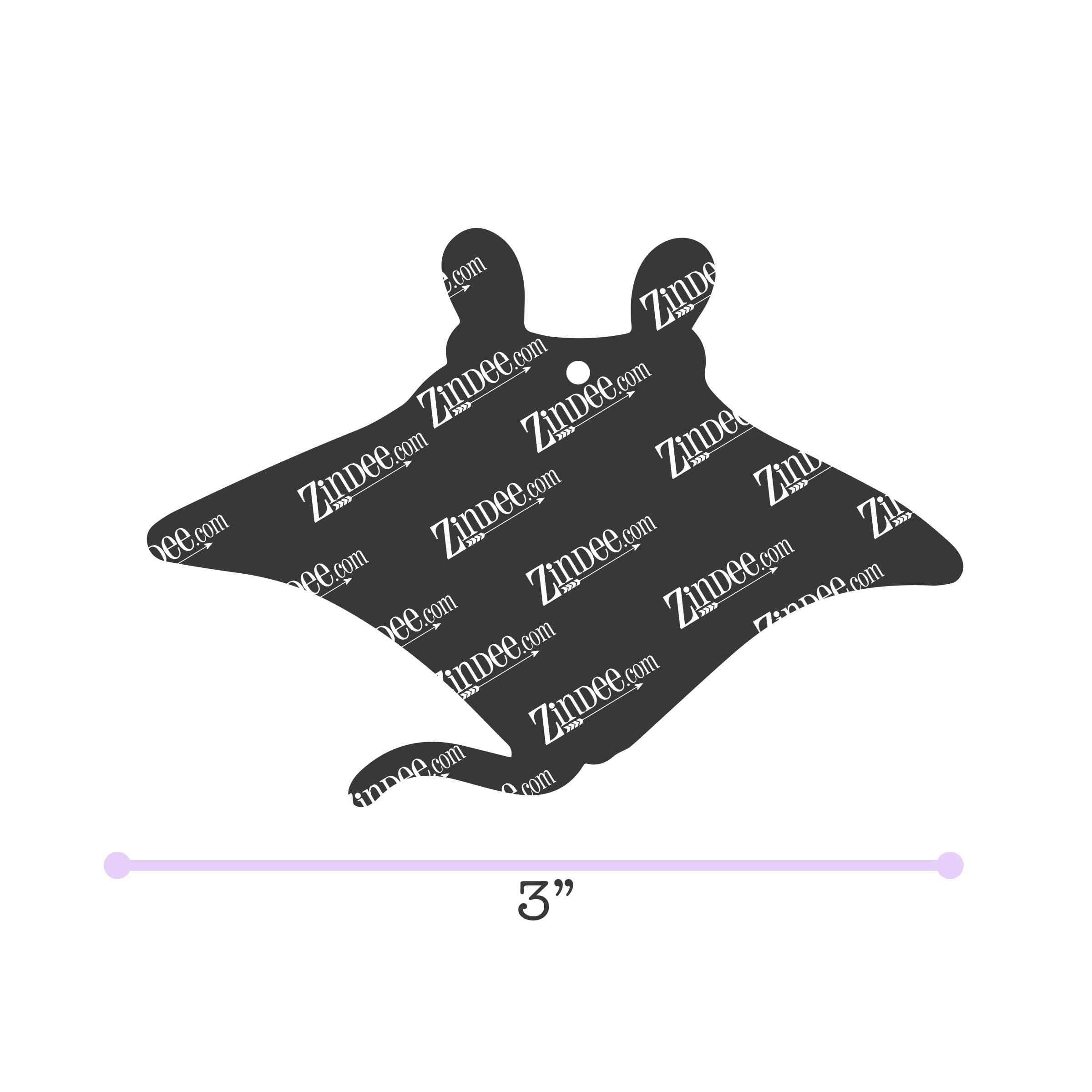 Stingray acrylic blank (3 inch)