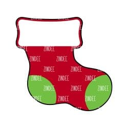 Stocking – Acrylic Badge Reel Blank (2") No Hole | Optional Sticker or UV DTF