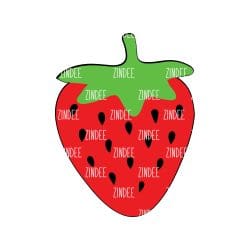 Strawberry Acrylic Blank- Sticker- UV DTF (1.5 inch)