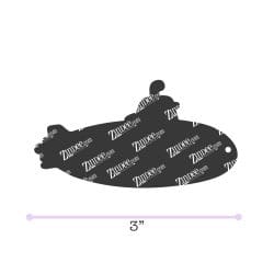 Submarine acrylic blank (3 inch)