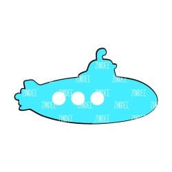 Submarine acrylic blank (2 inch) NO HOLE - Image 2