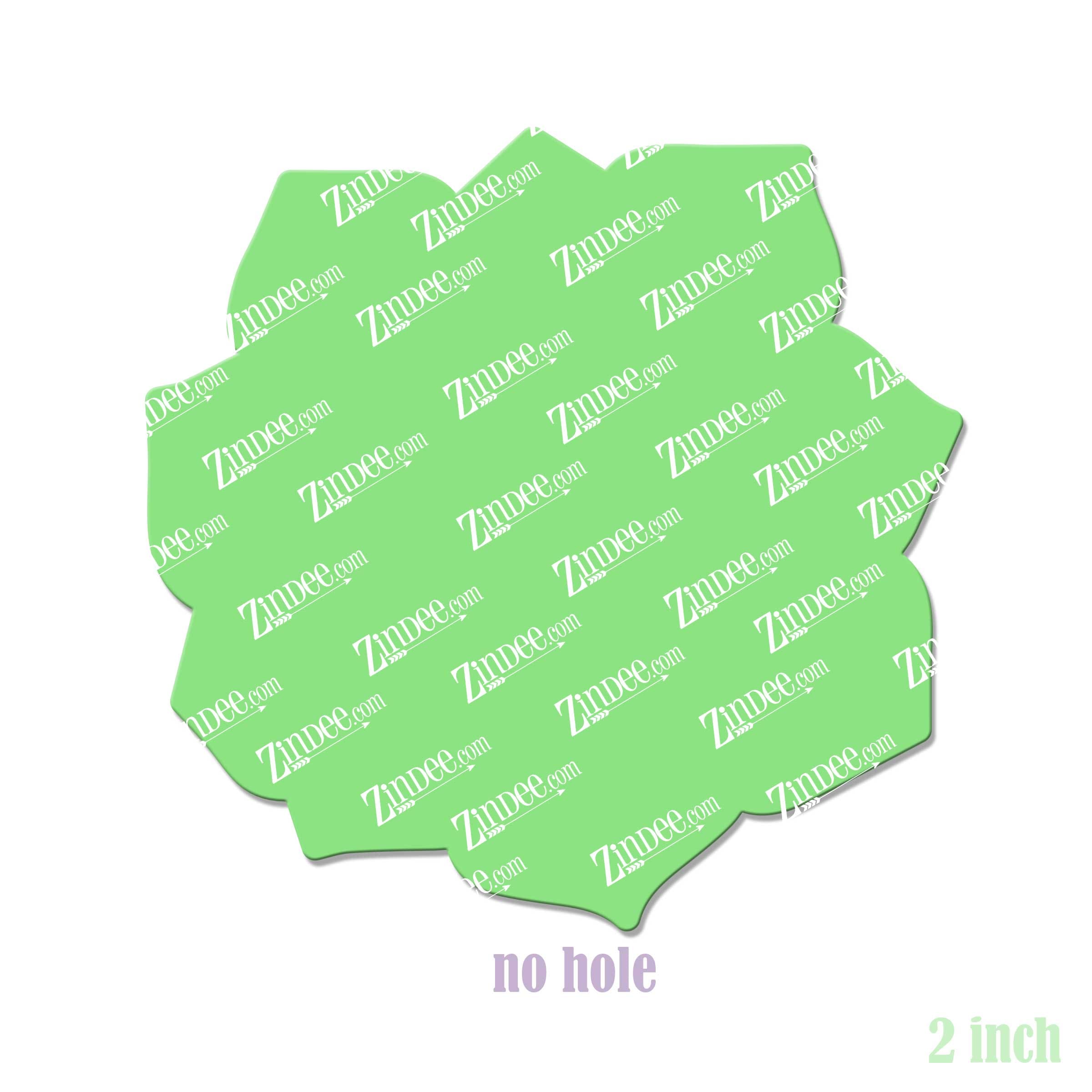 Alternative view of Succulent Acrylic Blank- Sticker- UV DTF (2 inch) NO HOLE