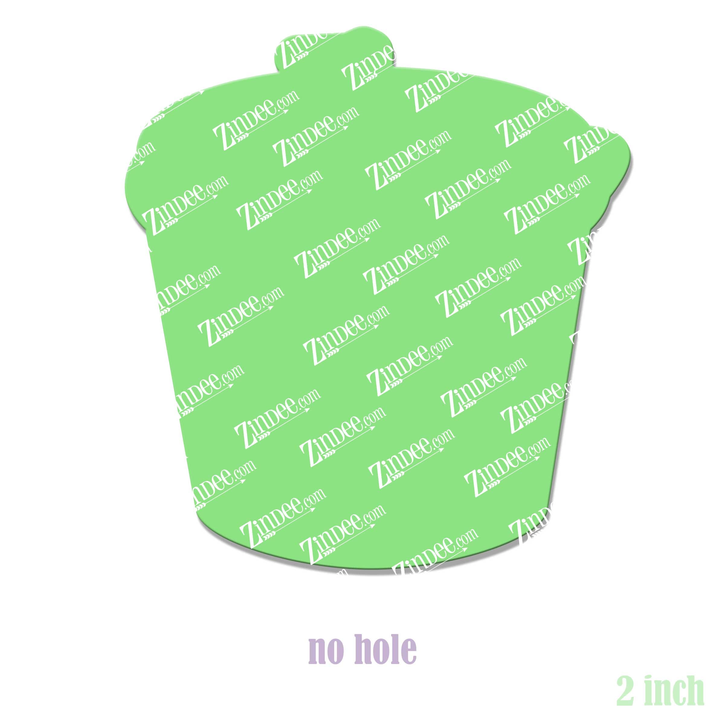 Alternative view of Suction Canister Acrylic Blank- Sticker- UV DTF (2 inch) NO HOLE