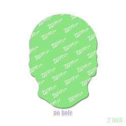 Alternative view of Sugar Skull – Acrylic Badge Reel Blank (2") No Hole | Optional Sticker or UV DTF