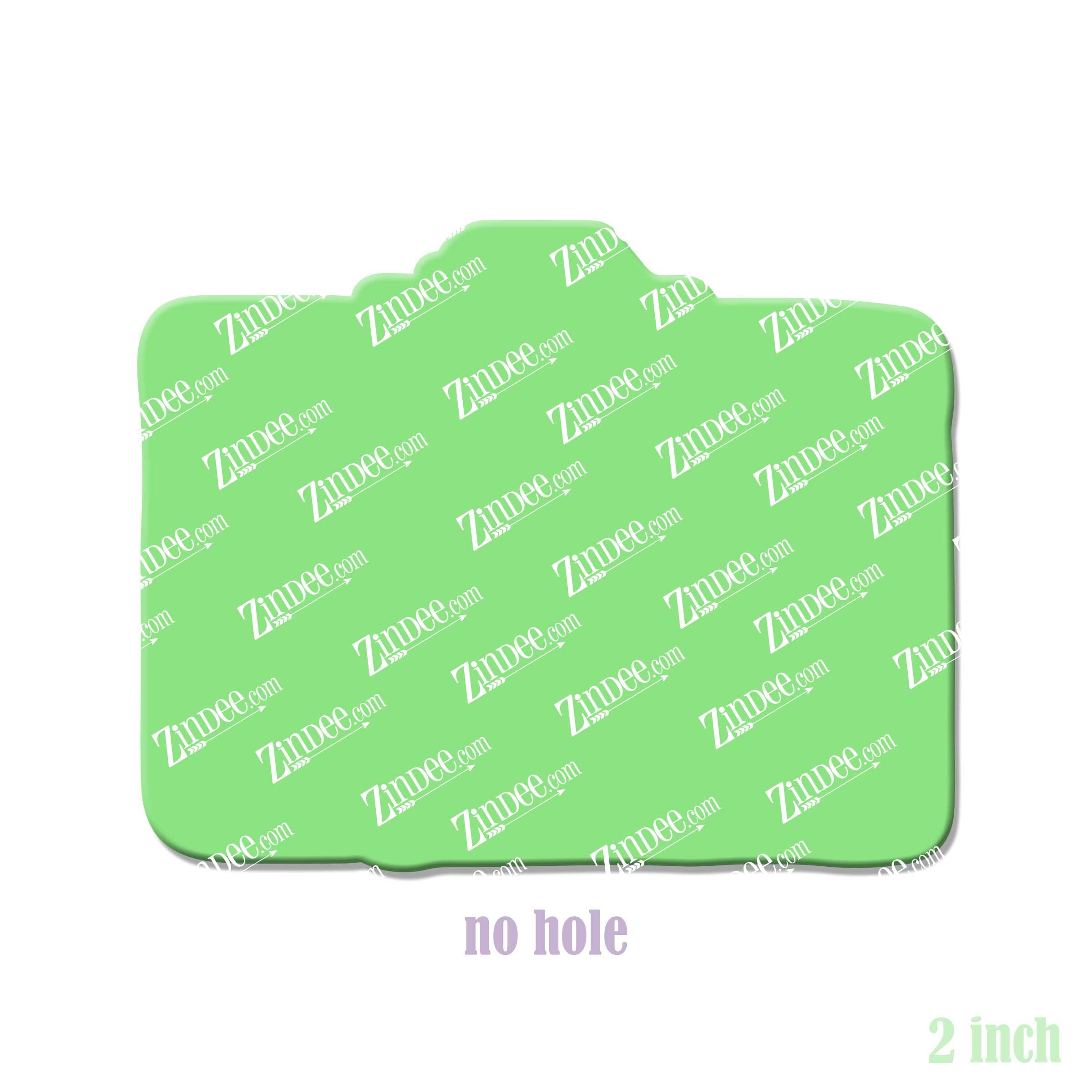 Suitcase acrylic blank (2 inch) NO HOLE