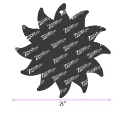 Alternative view of Sun – Acrylic Keychain Blank (3") | Optional Sticker or UV DTF