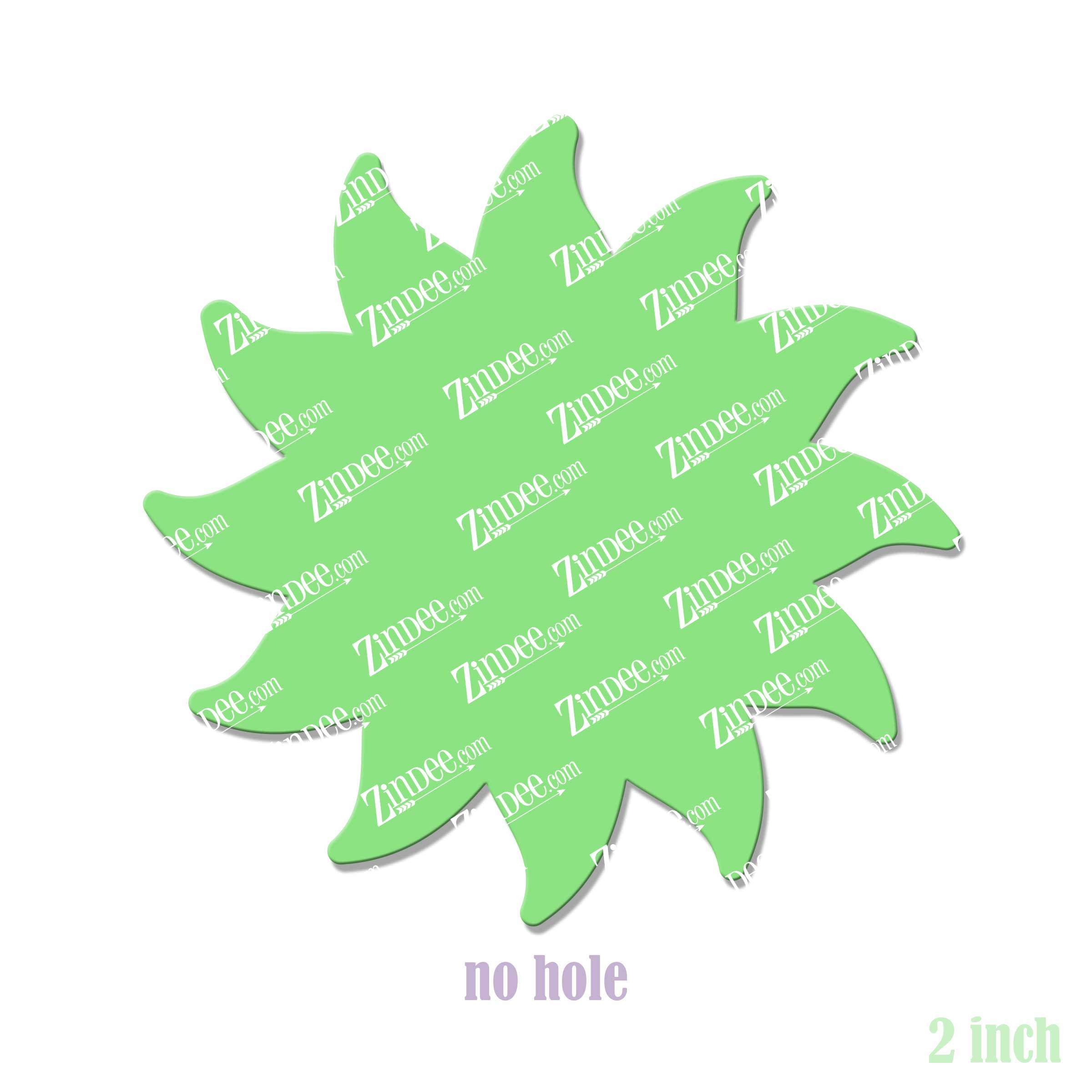 Alternative view of Sun Acrylic Blank- Sticker- UV DTF (2 inch) NO HOLE