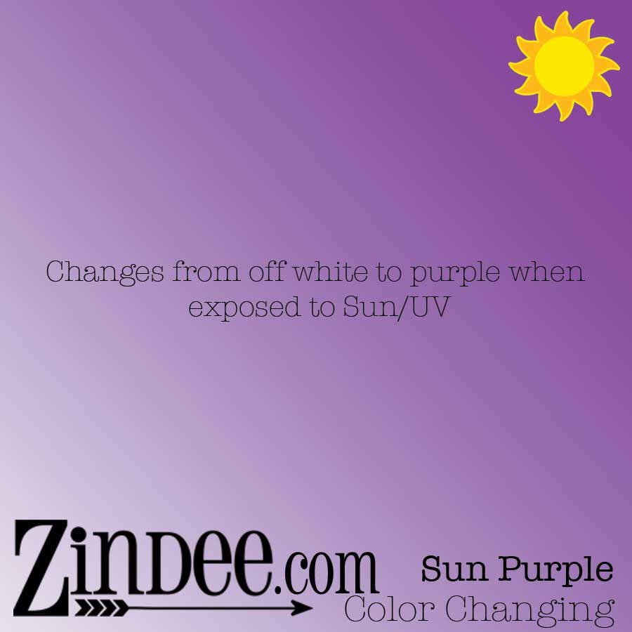 Sun Purple Color Changing Adhesive Vinyl –