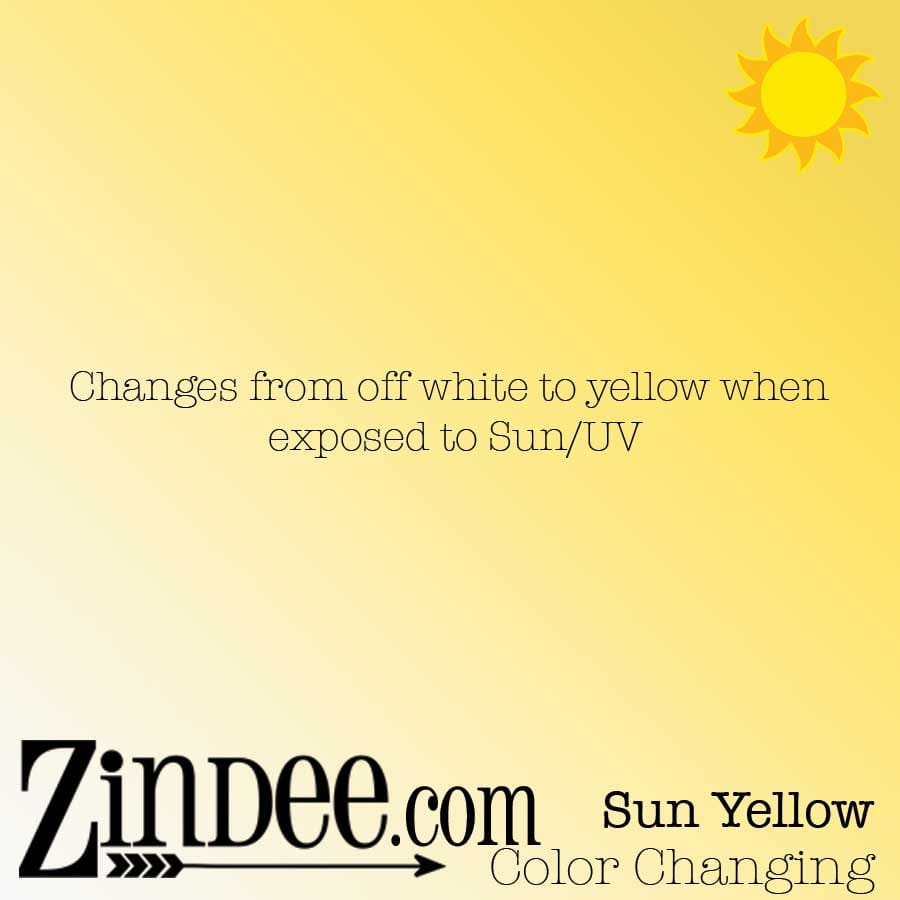 Sun Yellow Color Changing Adhesive Vinyl