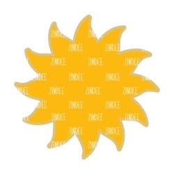Sun – Acrylic Badge Reel Blank (2") No Hole | Optional Sticker or UV DTF