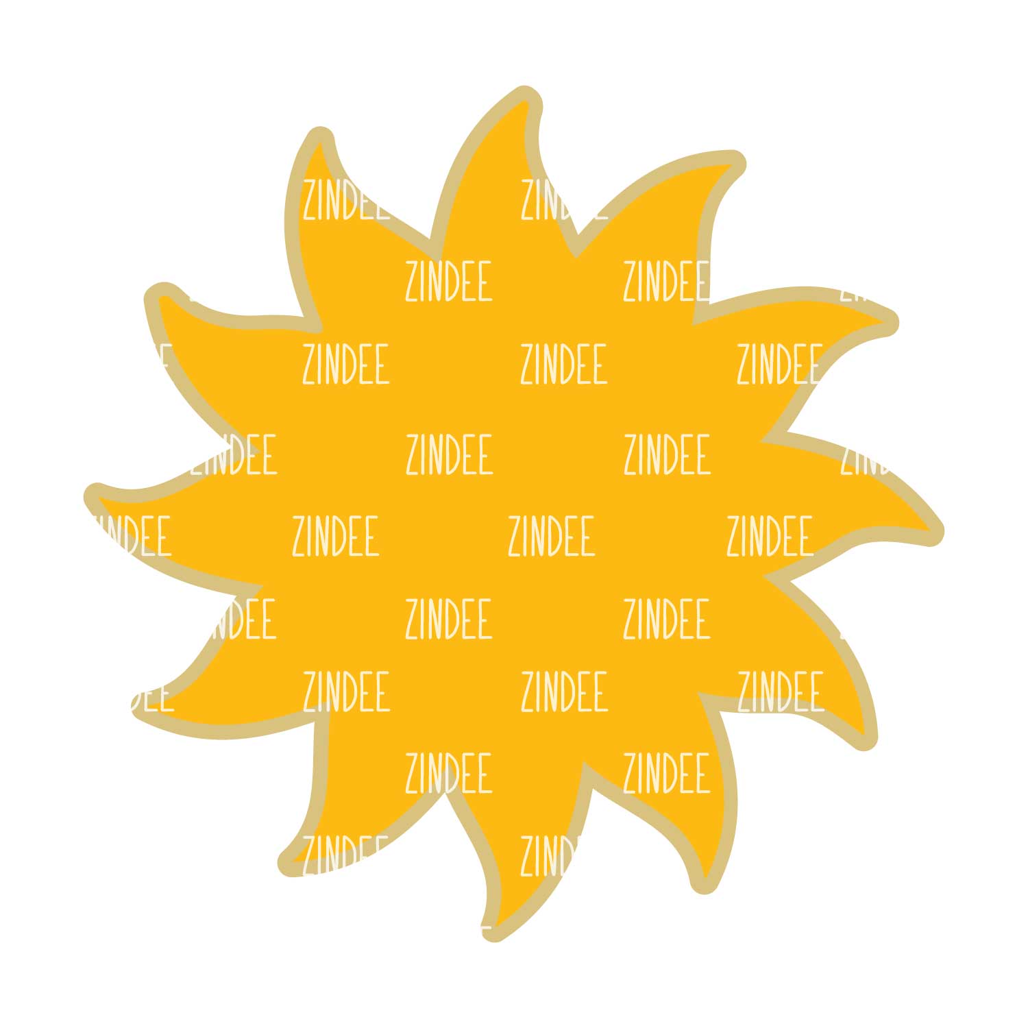 Sun Acrylic Blank- Sticker- UV DTF (3 inch)