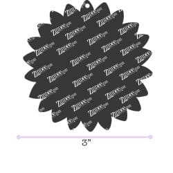 Alternative view of Sunflower – Acrylic Keychain Blank (3") | Optional Sticker or UV DTF