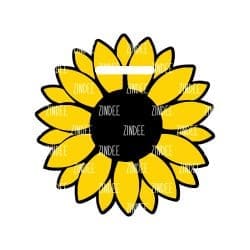 Sunflower Luggage Tag Acrylic Blank- Sticker- UV DTF (3 inch)