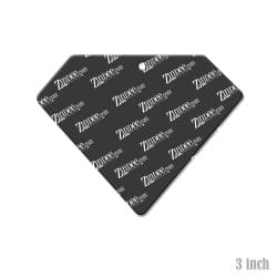 Alternative view of Superhero – Acrylic Keychain Blank (3") | Optional Sticker or UV DTF
