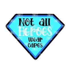 Superhero Acrylic Blank- Sticker- UV DTF (1.5 inch)