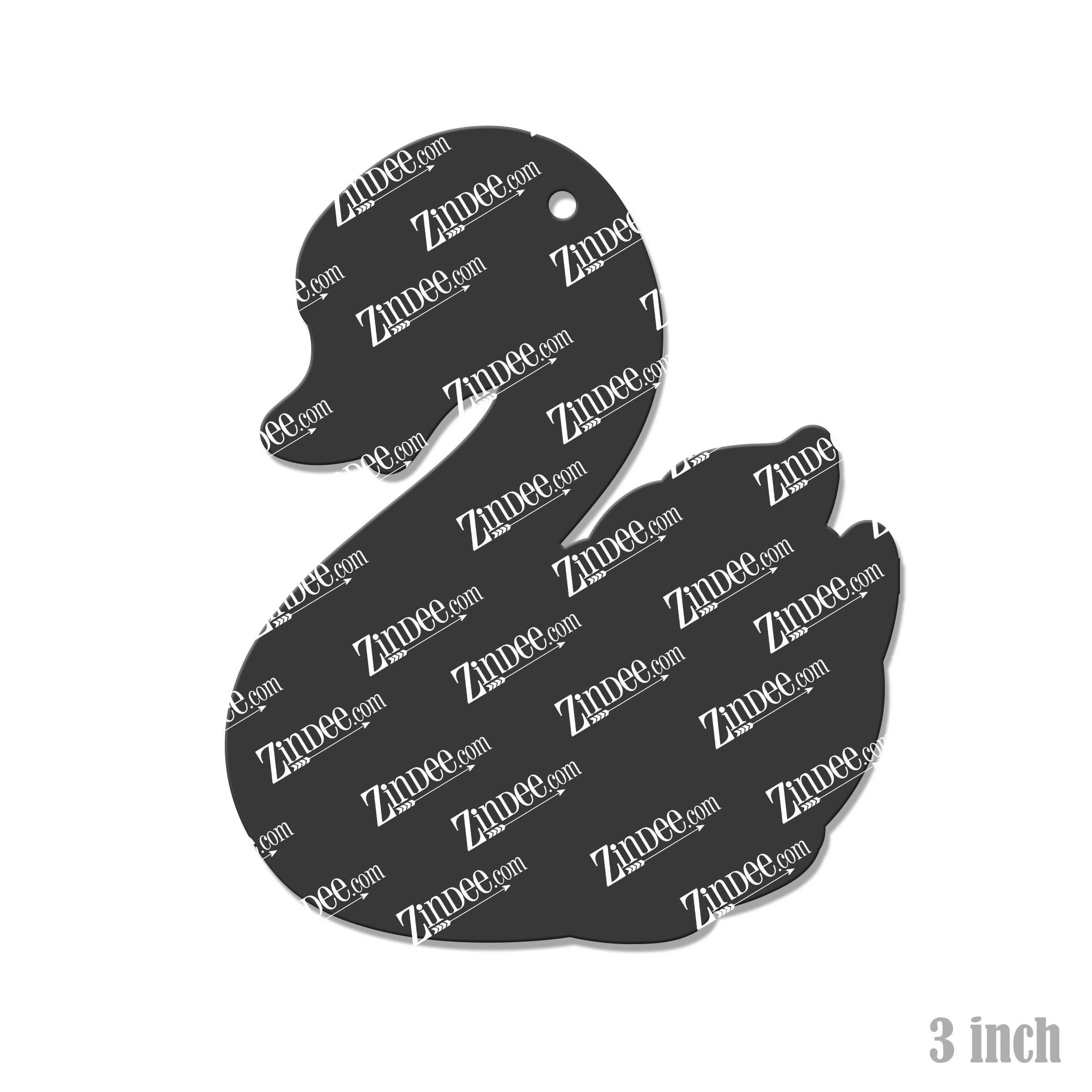 Swan acrylic blank (3 inch)