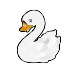 Alternative view of Swan acrylic blank (1.5 inch)