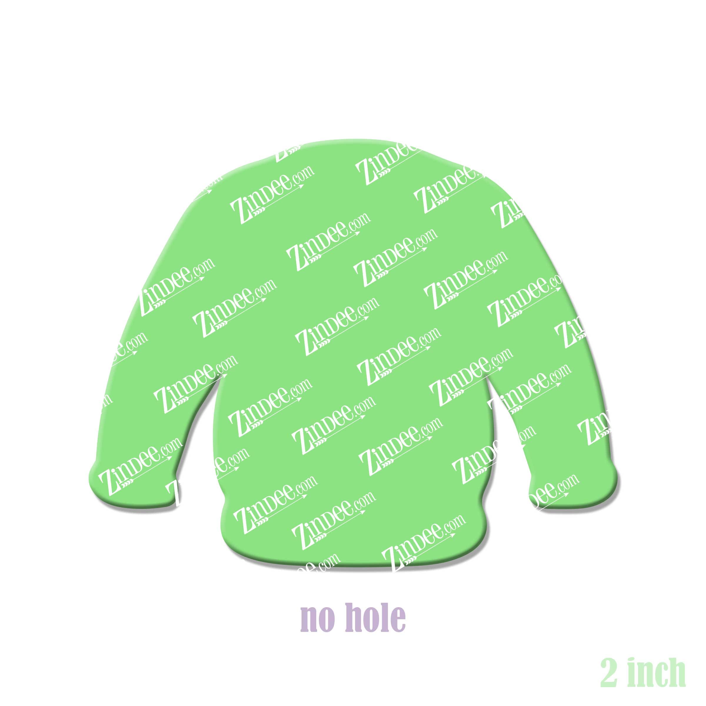 Alternative view of Sweater Acrylic Blank- Sticker- UV DTF (2 inch) NO HOLE