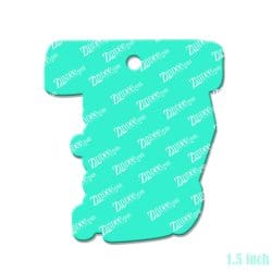 Alternative view of Teacher Monogram Acrylic Blank- Sticker- UV DTF (1.5 inch)