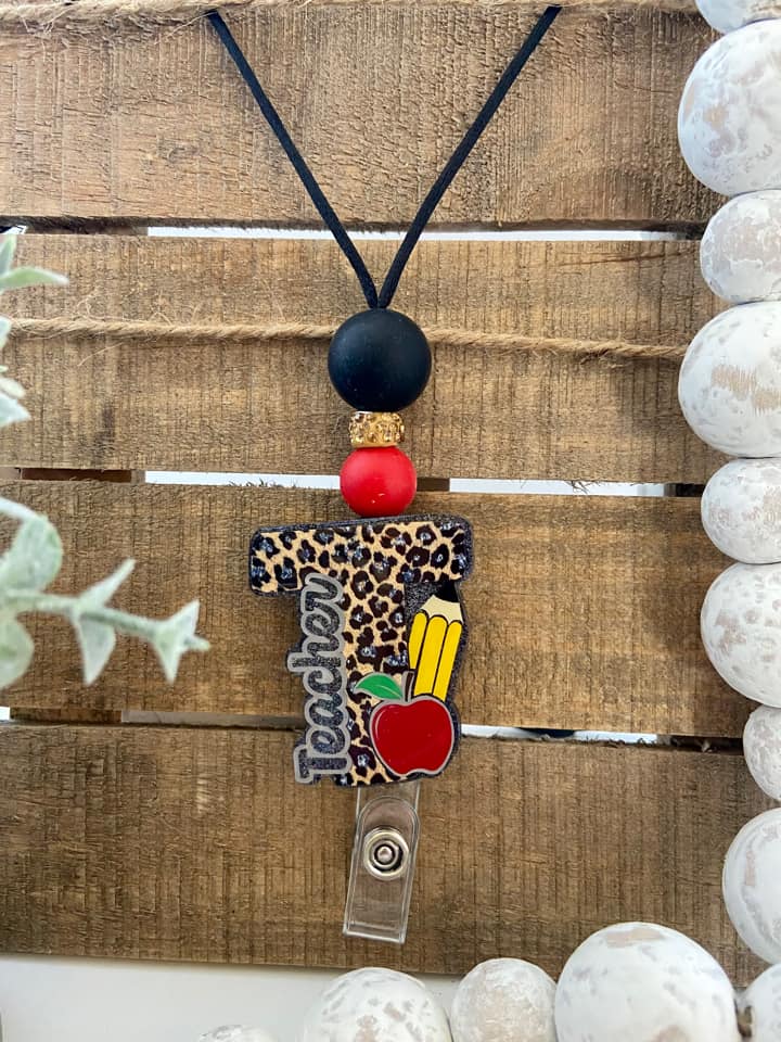 Teacher Monogram Acrylic Blank- Sticker- UV DTF (2 inch) NO HOLE - Image 4