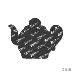 Alternative view of Teapot – Acrylic Keychain Blank (3") | Optional Sticker or UV DTF