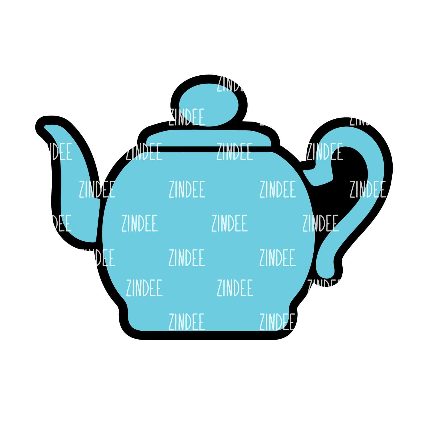 Teapot Acrylic Blank- Sticker- UV DTF (2 inch) NO HOLE
