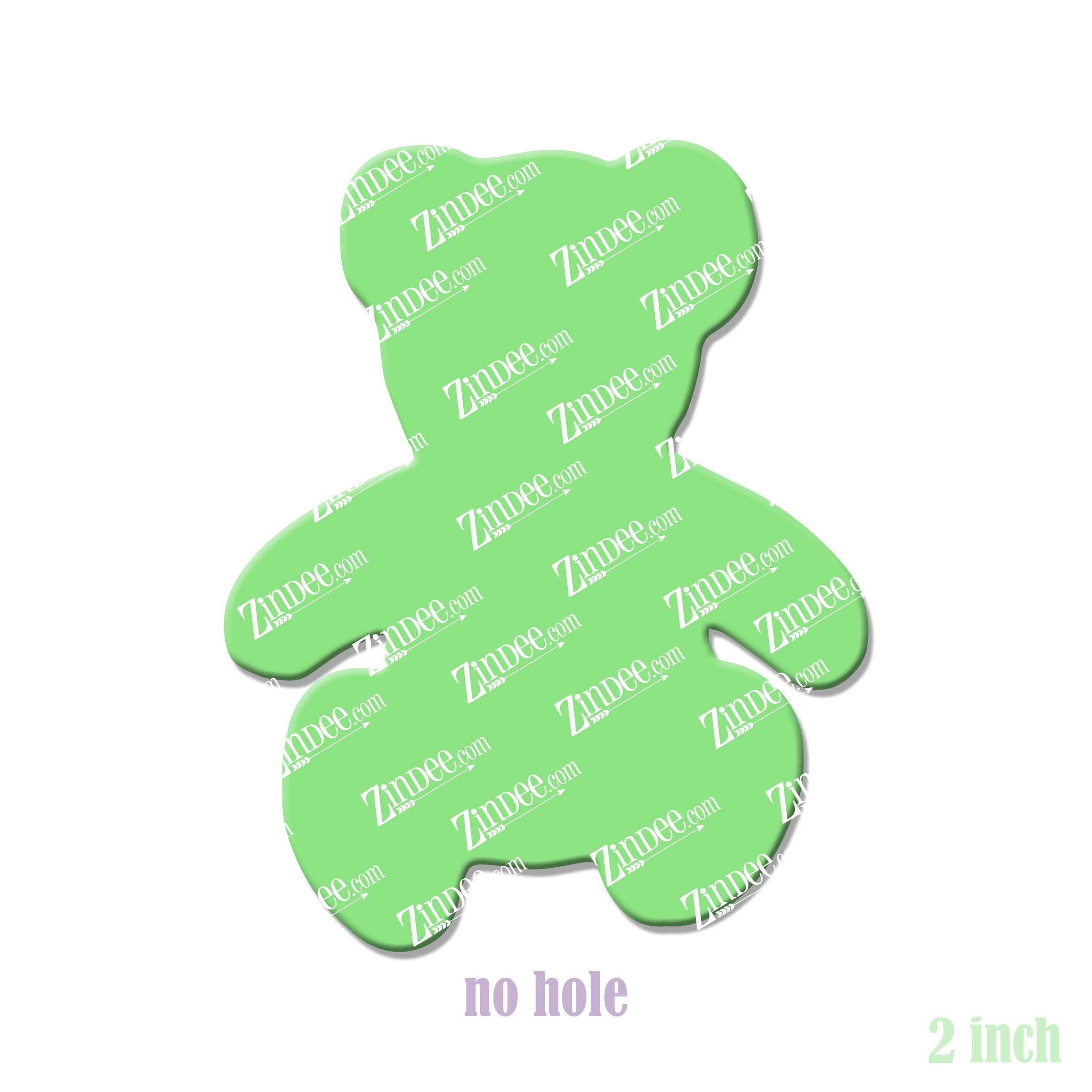 Alternative view of Teddy Bear Acrylic Blank- Sticker- UV DTF (2 inch) NO HOLE