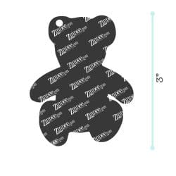 Alternative view of Teddy Bear – Acrylic Keychain Blank (3") | Optional Sticker or UV DTF
