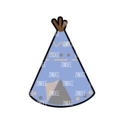 Alternative view of TeePee acrylic blank (3 inch)