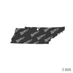 Alternative view of Tennessee – Acrylic Keychain Blank (3") | Optional Sticker or UV DTF