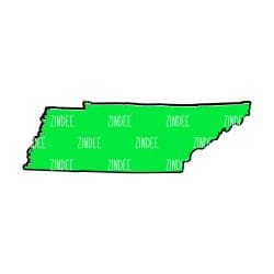 Tennessee – Acrylic Badge Reel Blank (2") No Hole | Optional Sticker or UV DTF