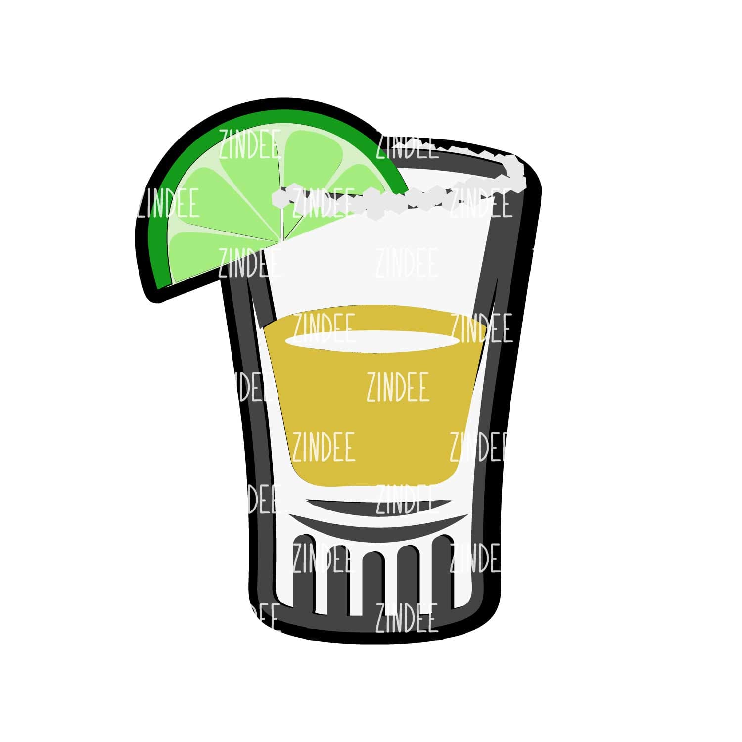 Alternative view of Tequila Shot acrylic blank (3 inch)