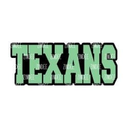Alternative view of Texans (word) acrylic blank (3 inch)