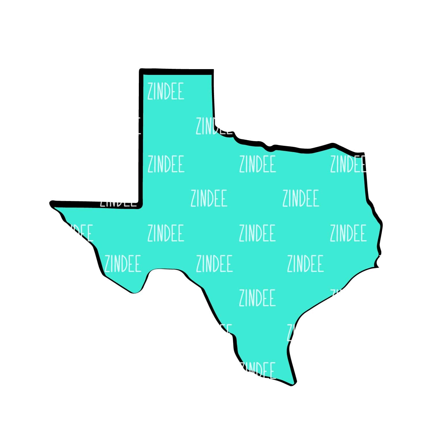 Texas Acrylic Blank- Sticker- UV DTF (3 inch)