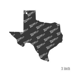 Alternative view of Texas – Acrylic Keychain Blank (3") | Optional Sticker or UV DTF